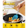 Pack of 4 Silicone Cooking Utensils Set, Non Stick Large