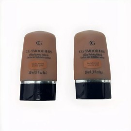 COVERGIRL 2 PACK RARE Shade Covergirl CG Smoothers All Day Hydrating MakeUp TOASTED ALMOND