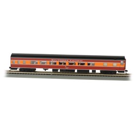 Bachmann Trains - 85' Smooth-Side Coach CAR with Lighted Interior - Southern Pacific™ Daylight #2463 - HO Scale