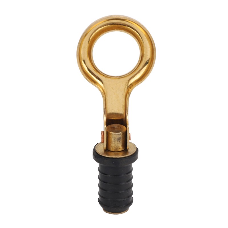 Snap Handle Drain Plug Rubber Brass Twist Design Long Lasting