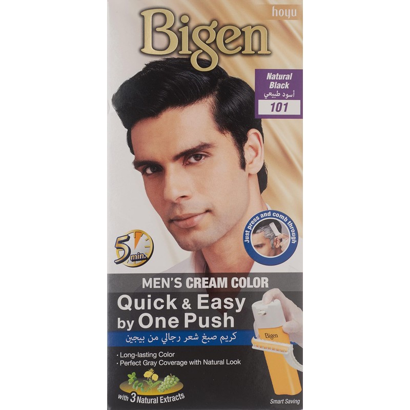 Bigen Tinte en Crema, One Push Tono Negro Intenso Negro