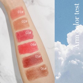 3 Colors Lippenstift Set, Moisturizer Smooth Lipstick, Box-Lippenstift-Set, Long Lasting Lipstick, Wischfester Lippenstift, Nourishing Gloss Mit Glänzender Haptik, B