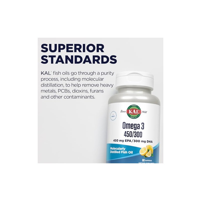 Omega 3 450/300 Kal 60 Softgel by Kal