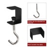 sourcing map 2pcs Desk Hook Clamp 0.2"-1.4" Clamping Range Bag