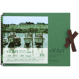 Maruman Sketchpad F0 vifArt Watercolor Paper, Medium Grain, 15 Sheets S20VA