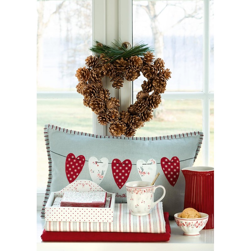 GreenGate Emberly Tea Cup with Handle 250 ml White Flowers