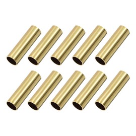 TA-VIGOR 10Pcs Brass Round Tube, 9mm OD 0.5mm Wall Thickness 30mm Length High Strength Seamless Straight Pipe Tubing for DIY Crafts Gardening Hobby Model