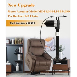 Maigoo Recliner Lift Chairs Motor Actuator Replacement Model MD142-31-L1-135-230 for Sofa Lift Chairs,Part Number 452599