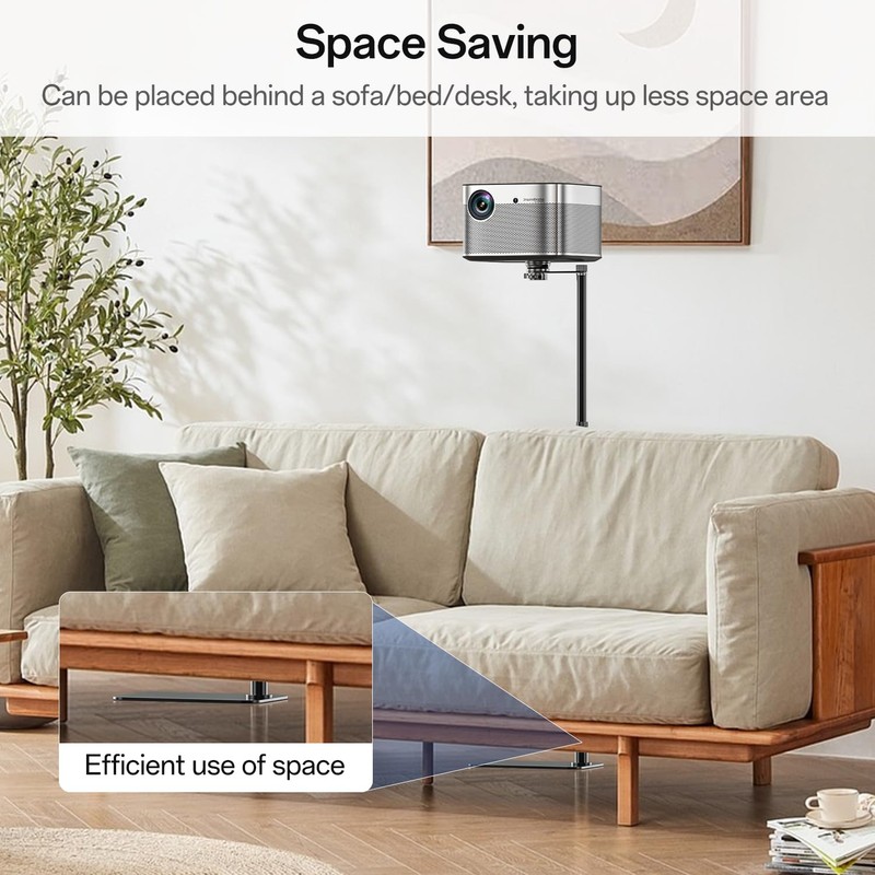 Projector Floor Stand with Adjustable Height 29.9 - 52.7 inch,