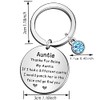 QMVMV Auntie Keyring Gifts Thank You for Being My Aunt