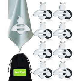 A aBlumen Pack of 8 Tablecloth Weights for Outdoor Magnets for Tablecloths Extra Heavy Tablecloths Weights for Outdoor Party Camping Wedding Garden Picnic (Bees)