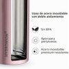 Vaso térmico de 12 onzas con tapa con popote en