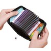 20 Cards Portable Leather Card Holder, Credit Card Bank Card
