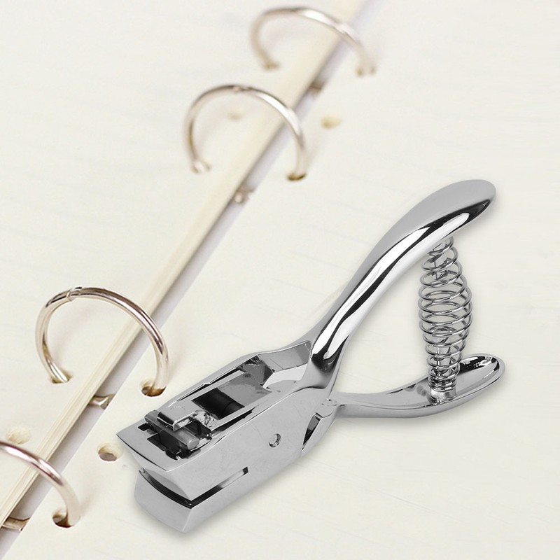 Handheld Hole Slot Puncher Card Oval Hole Puncher Tool Single