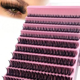 Segmental False Eyelash Set | 200pcs 30D/40D/60D/80D Natural Volume Lash Clusters | DIY at Home, Perfect for Daily and Special Occasions False Eyelashes (60D)