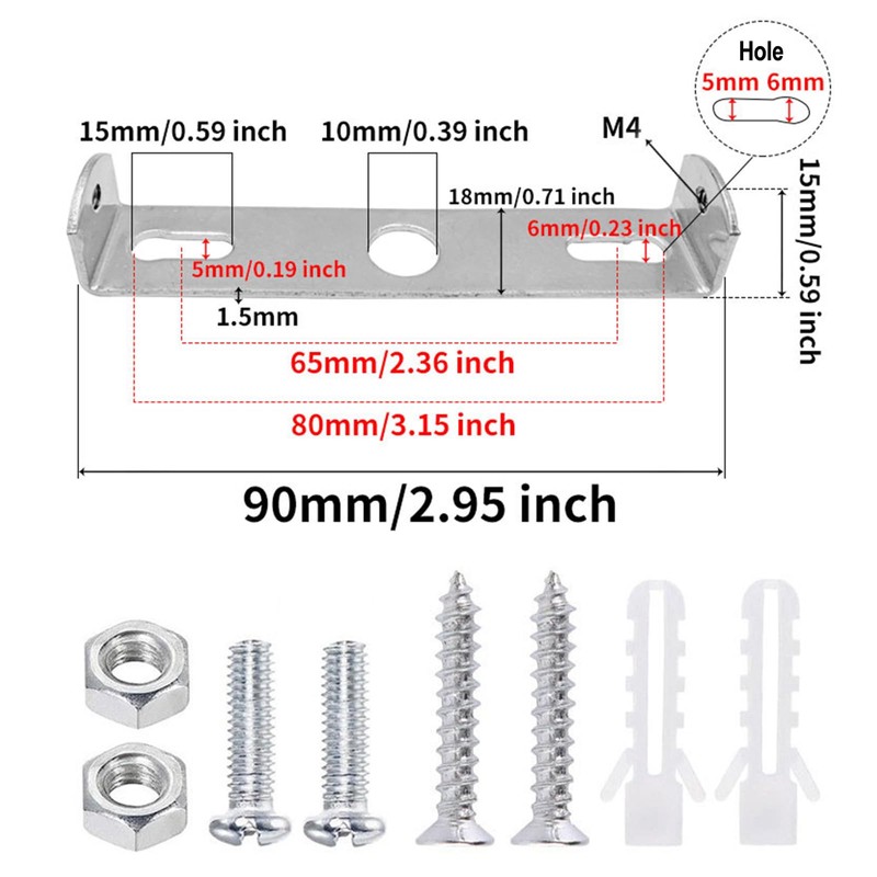 WLICCHS Pack of 6 Ceiling Mount Lamp Holder Ceiling Pendant