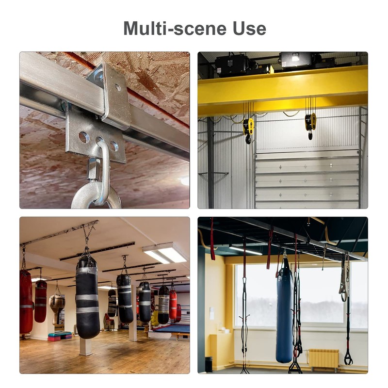 6 Wheel Trolley Electric Hoist Easy Installation Pulley Assembly Rollers