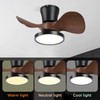 ocioc Quiet Ceiling Fan with LED Light 22 inch Large