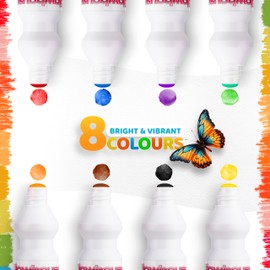 The Glowhouse 8 Dot Markers Colourful Set Washable Non-Toxic Marker for Children Early Education Creative Art Bingo Dabber