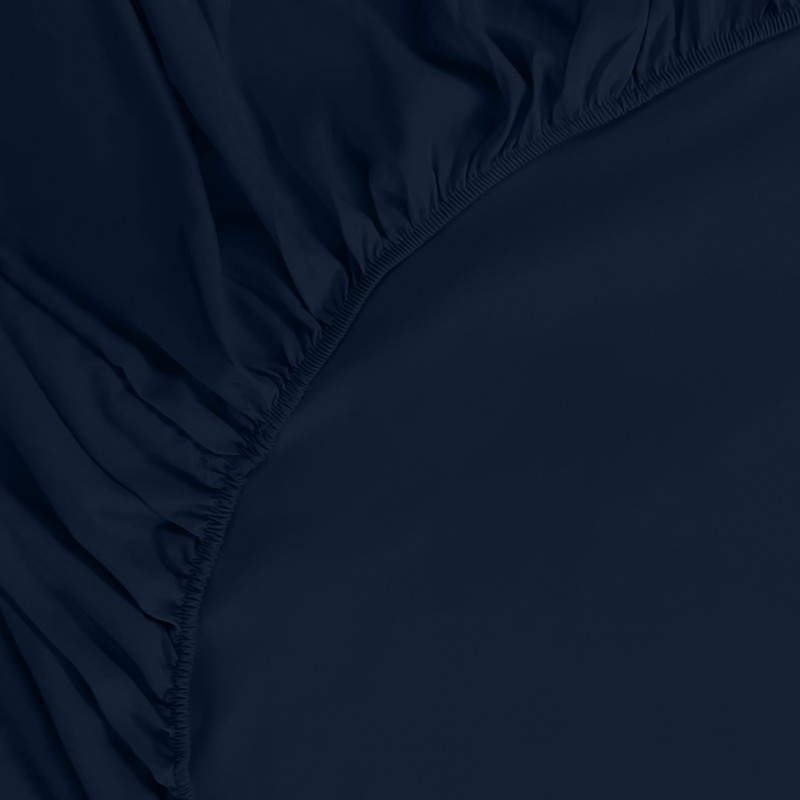 Utopia Bedding Fitted Sheet Single (2 Pack), Navy - Deep