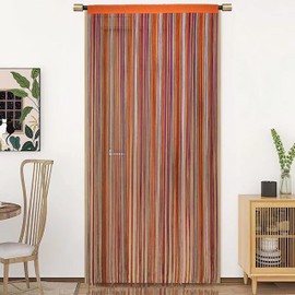 HSYLYM Door Curtain Window Curtains Door Decorations Room Dividers Decorations for Room,Doorways,Wall,Closet,Party and Furniture,One Piece Design,W35 xL96,Multicolor