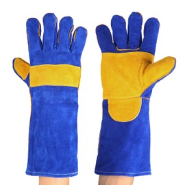 Elftoyer Extreme Heat Resistant Gloves , Ideal Welding gloves (TIG, MIG, ARC, STICK), Perfect BBQ gloves for cooking in Grill and Oven