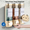 MEKOTRIN Shampoo and Conditioner Dispenser, Shower Soap Dispenser Wall Mounted