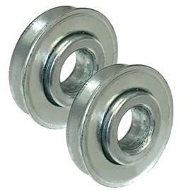 Roller Ball Bearings ID 16mm x OD 35mm x Width 8mm Roller Bearing Steel Wheel Bearings for Wheelbarrow or Cart Hand Truck - 2 Pack