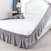 PiccoCasa Elasticated Bed Skirt Ruffled Bed Base Wrap Around Bed