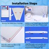 UBeesize Reusable 14x20x1 Air Filter(6-Pack),Upgrade AC/HVAC/Furnace Filter,MERV 8,MPR 700,Easy to