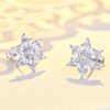 Estrellique 925 Sterling Silver Stud Earrings, Silver Christmas Earrings Women,