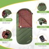 KingCamp Sleeping Bag for Adults, Extra Wide Flannel Sleeping Bag