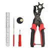 Leather Hole Punch Belt Hole Puncher Pliers Ruler Grinding Rod