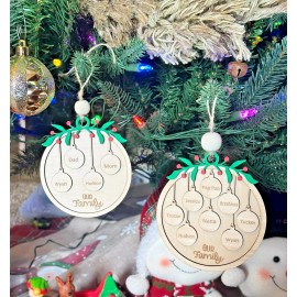 circle Family & Pet Ornament/Perso