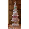 Three Kings Large Christmas Glitter Gingerbread Christmas Tree Table Top