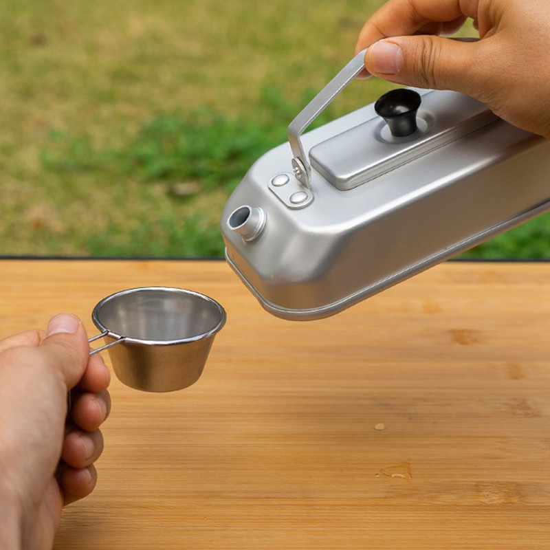 300ML Camping Boiling Water Pot Aluminum Lightweight Portable Camping Tea