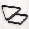 OwnMy Set of 2 Black Wooden Billiard Ball Racks Set,
