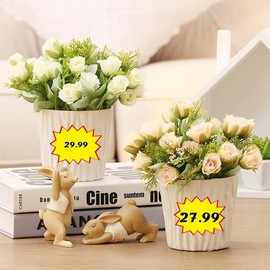 AORVYUI Pack of 100 Blank Labels Food Price Tags Fluorescent Signs Paper Neon Price Tags for Retail Favours (5 x 7 cm)