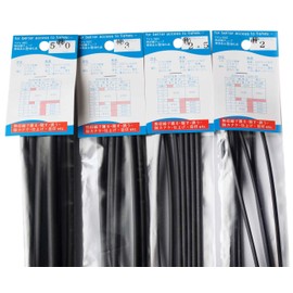 Taiyo Vendors Construction Parts, Heat Shrink Tubing, Special Black, 0.1 inch (3.0 mm), Black, 0.1 inch (3.0 mm)