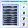 EYDEVRO Manga Lash Clusters Kit Wispy Clusters Eyelash Extensions 12-18mm