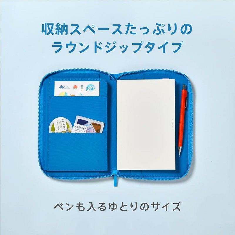 King Jim Notebook + Cover HITOTOKI NOTE Passport Size Flower