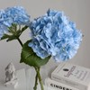 Buart 3PCS Long Stem Big Size Flowers Artificial Silk Hydrangea