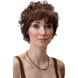Wig Me Up DHL149214 8 – Wig Short and refined Romance Curly Women's Wig – Brown Pony