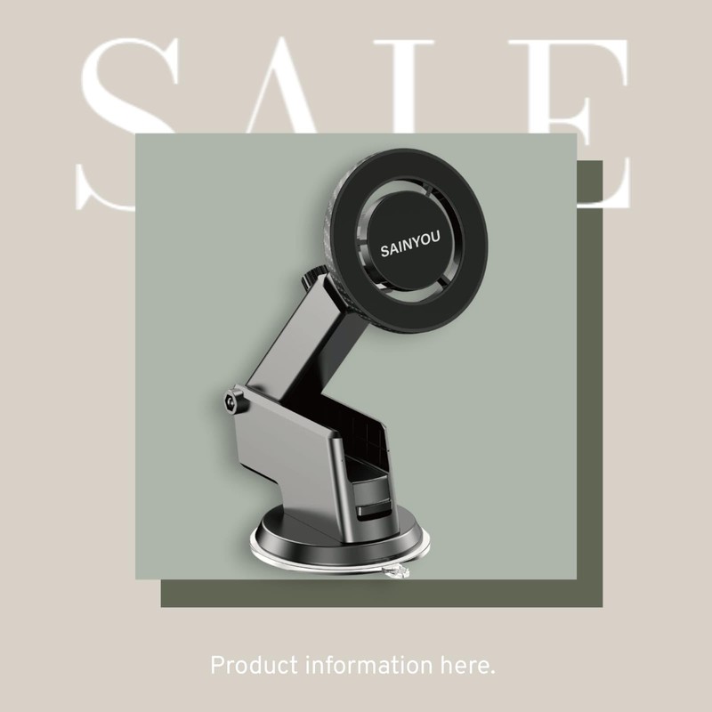 SAINYOU MAGSAFE ile UYUMLU, İÇERİĞİNDEKİ METAL APARATLAR İLE TÜM CEP