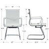 BESTANO Office & Reception Chairs Set of 2 - Modern