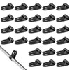 Pack of 100 R Type Cable Clips, 3/16 Inch Nylon