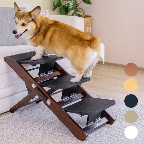 Dog Steps for Bed & Couch 2-in-1 Dog Stairs/Ramp -