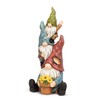 Abbott Collection Stack of Waving Gnomes Decorative Figurine (13" Tall)