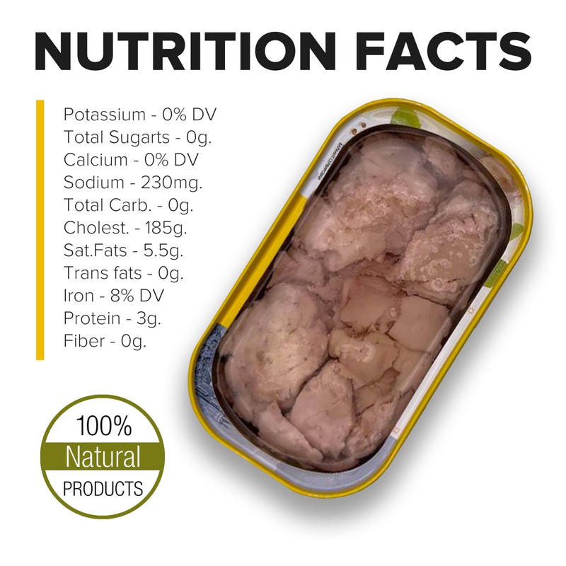 Riga Gold Cod Liver in Own Oil 4.27oz/ 121g From