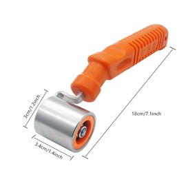 CARTINTS Wallpaper Roller Seam Roller Steel Hand Roller with Anti-Slip Handle, Ideal for Car Audio Sound Deadening Application, Wallpaper, Vinyl, and Home Decoration